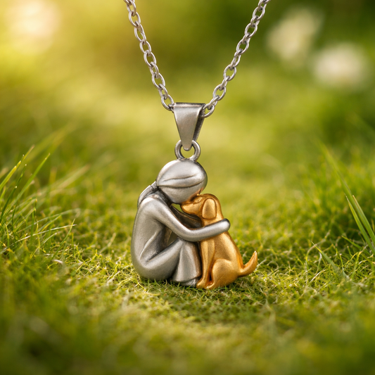 Always With Me™ Necklace — Dog Embrace
